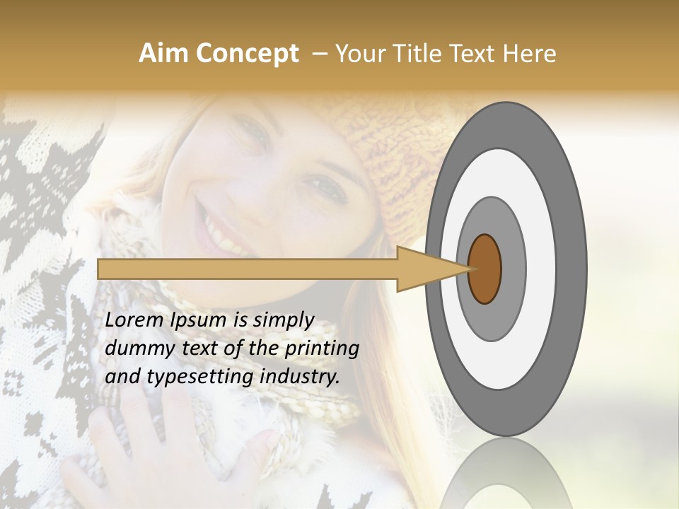 Portrait Beauty Cute PowerPoint Template