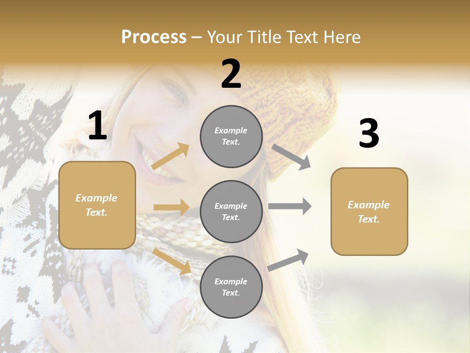 Portrait Beauty Cute PowerPoint Template