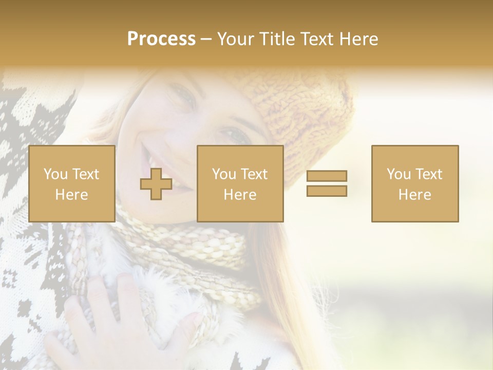 Portrait Beauty Cute PowerPoint Template