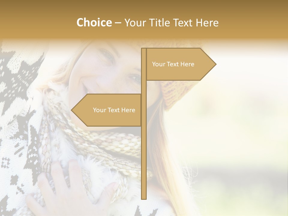 Portrait Beauty Cute PowerPoint Template