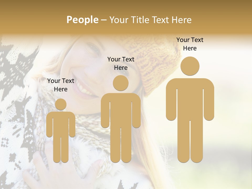 Portrait Beauty Cute PowerPoint Template