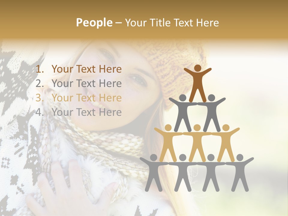 Portrait Beauty Cute PowerPoint Template