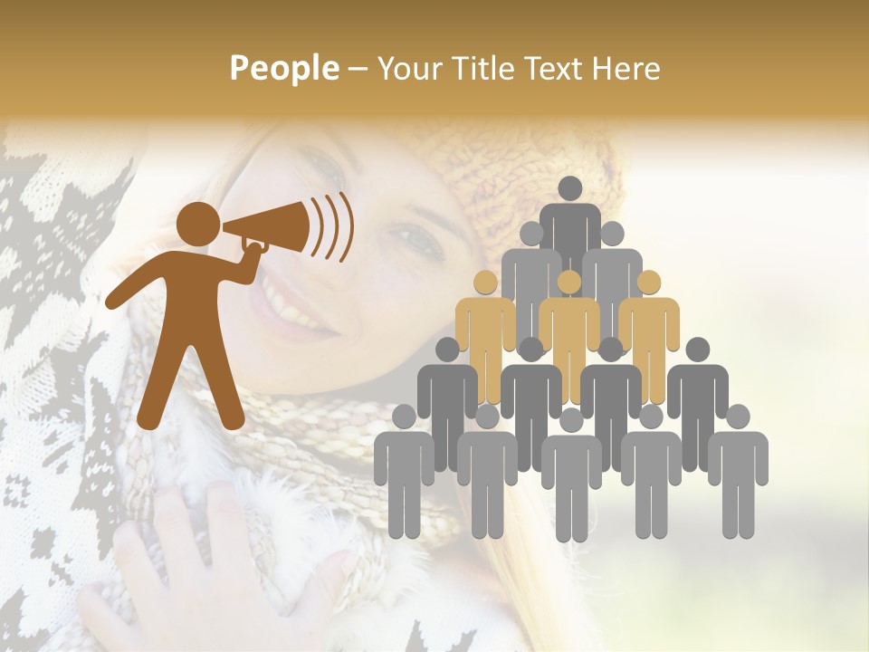 Portrait Beauty Cute PowerPoint Template