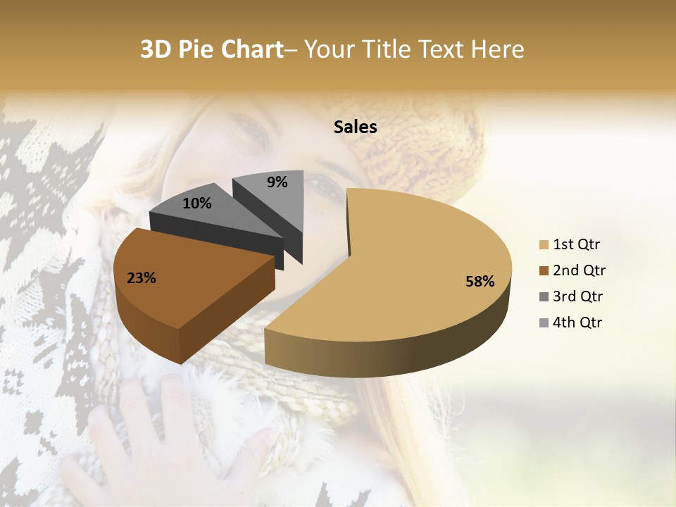 Portrait Beauty Cute PowerPoint Template