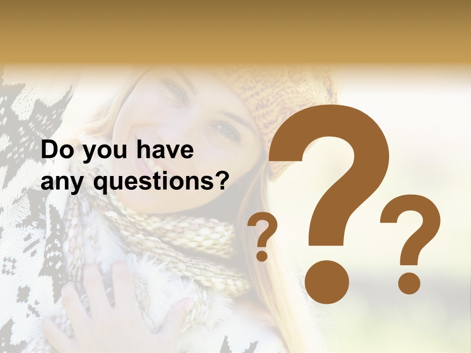 Portrait Beauty Cute PowerPoint Template