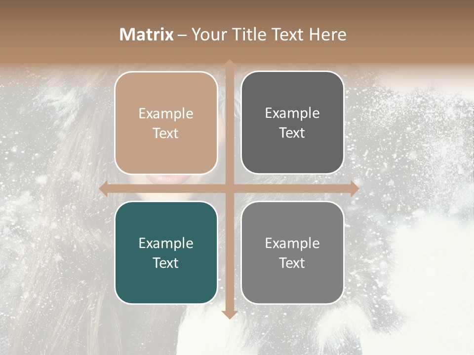 Frost Fashion Blue PowerPoint Template