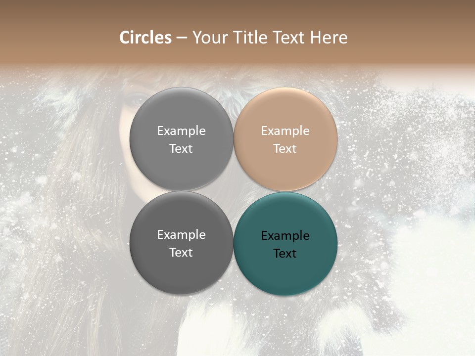 Frost Fashion Blue PowerPoint Template