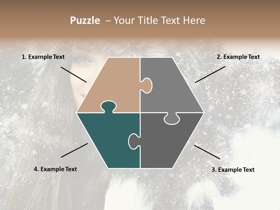 Frost Fashion Blue PowerPoint Template