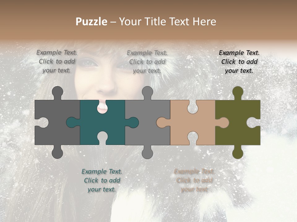 Frost Fashion Blue PowerPoint Template