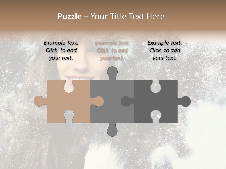 Frost Fashion Blue PowerPoint Template