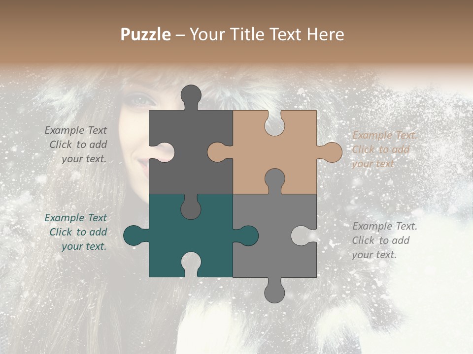 Frost Fashion Blue PowerPoint Template