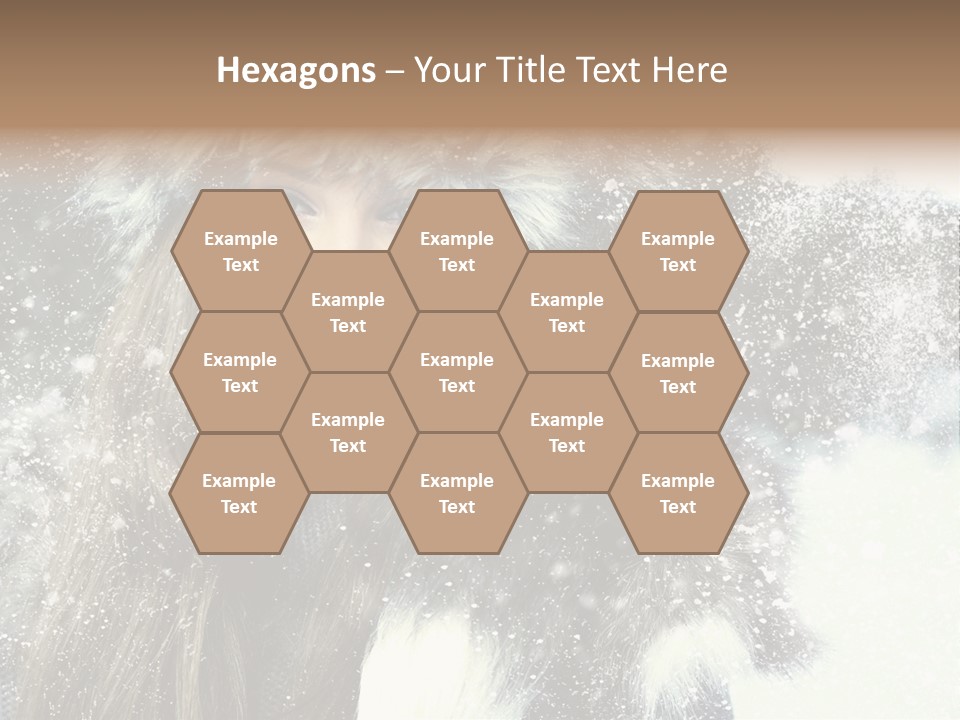 Frost Fashion Blue PowerPoint Template