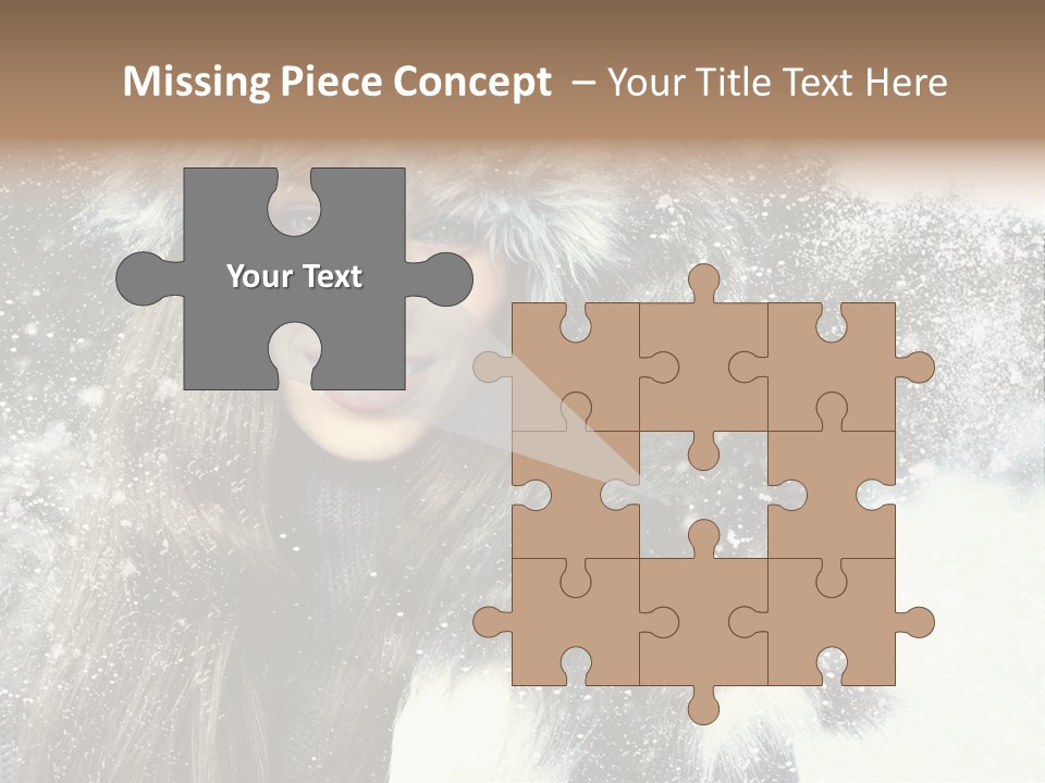 Frost Fashion Blue PowerPoint Template