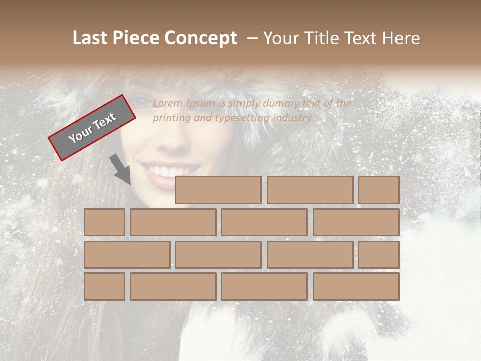 Frost Fashion Blue PowerPoint Template