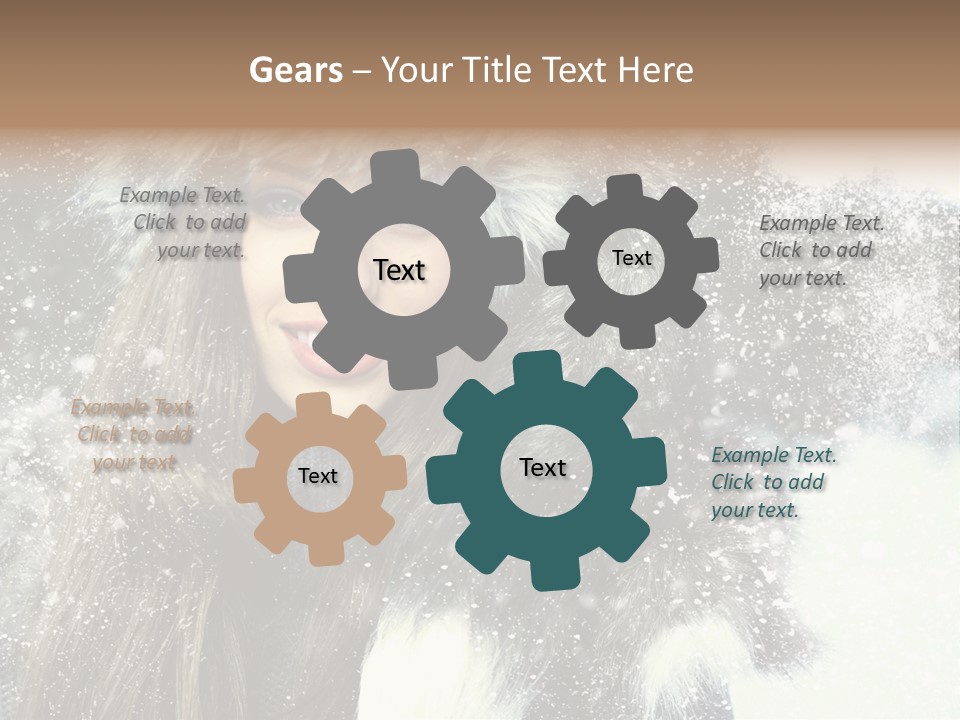 Frost Fashion Blue PowerPoint Template