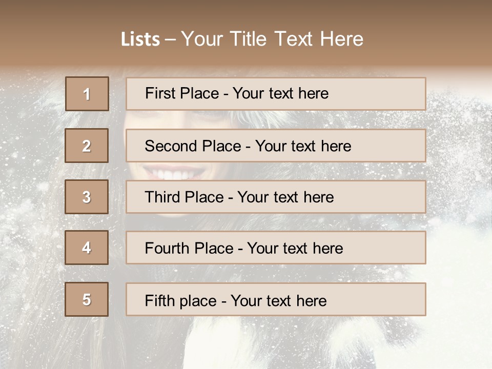 Frost Fashion Blue PowerPoint Template