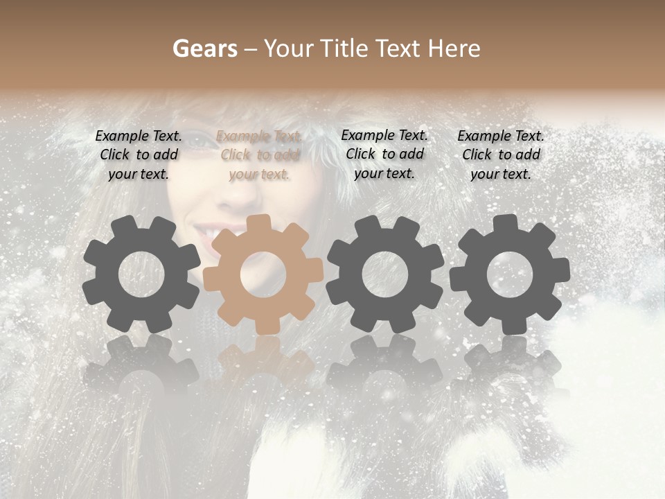 Frost Fashion Blue PowerPoint Template