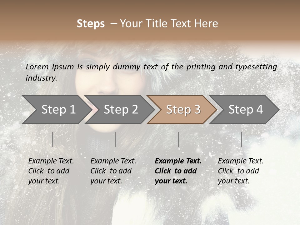 Frost Fashion Blue PowerPoint Template