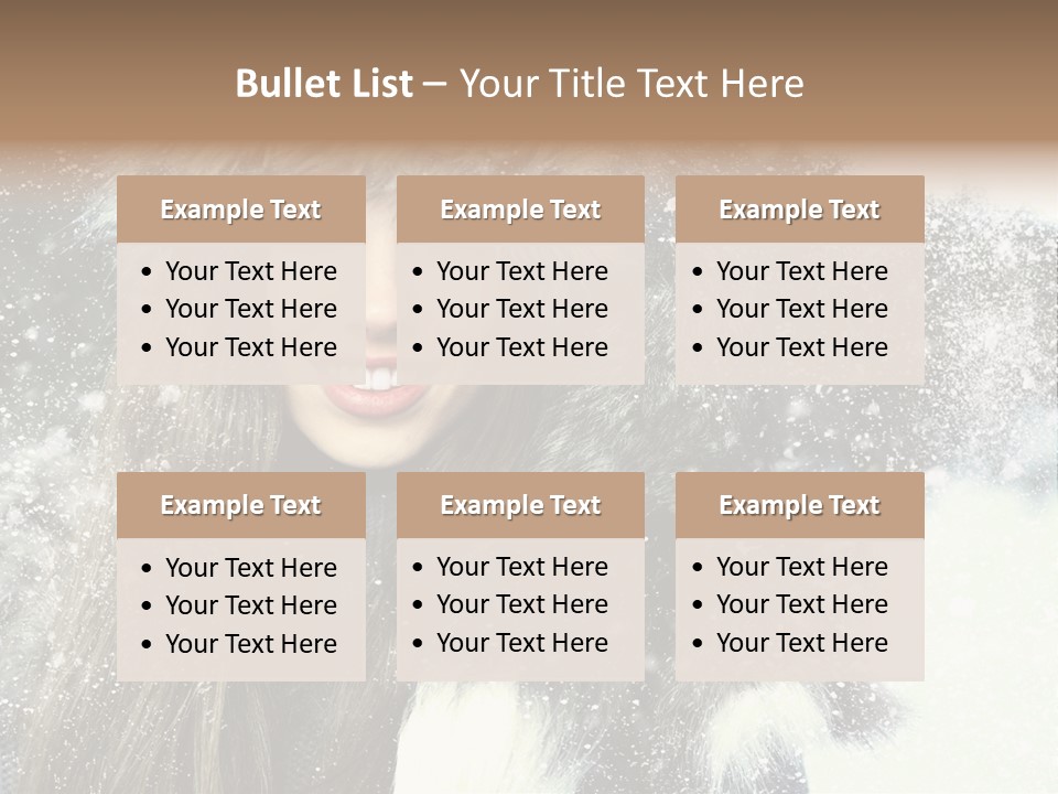 Frost Fashion Blue PowerPoint Template