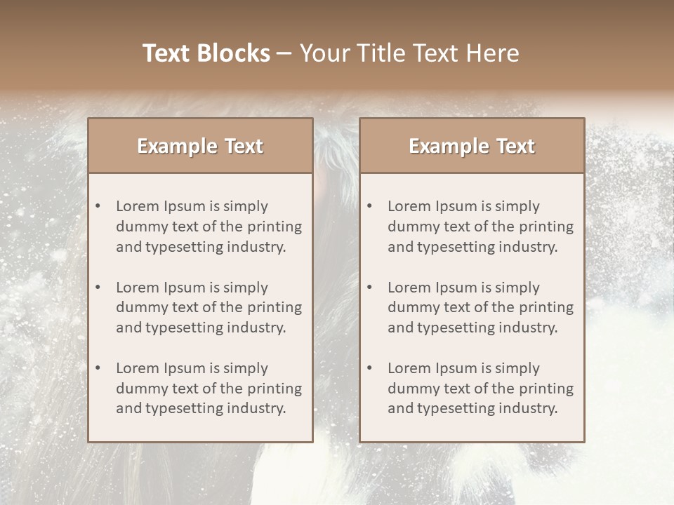 Frost Fashion Blue PowerPoint Template