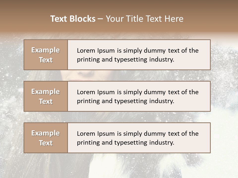 Frost Fashion Blue PowerPoint Template