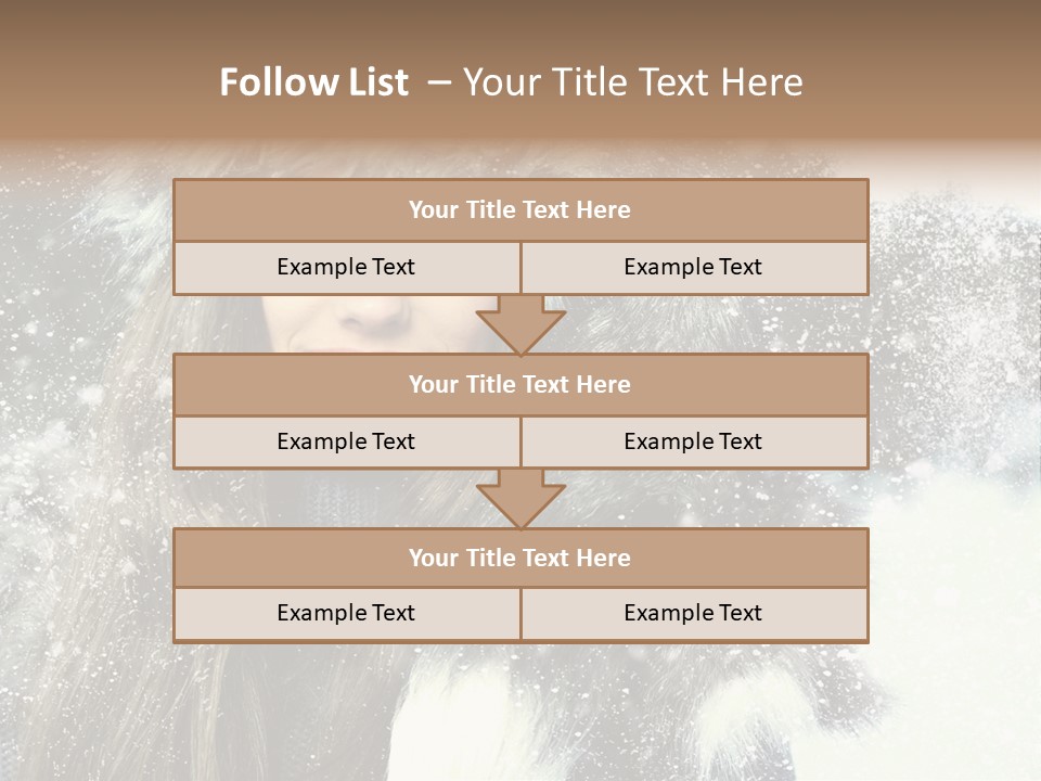 Frost Fashion Blue PowerPoint Template
