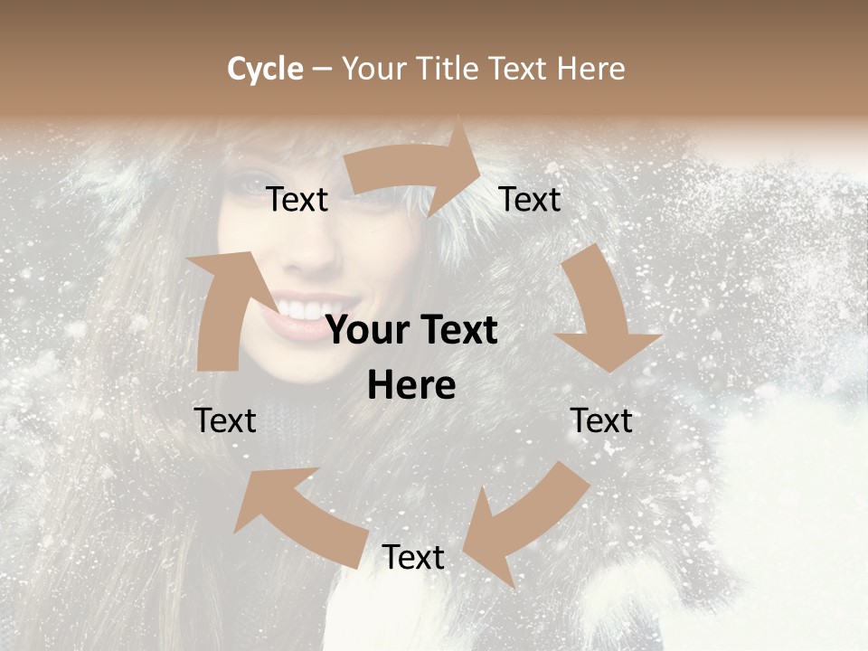 Frost Fashion Blue PowerPoint Template