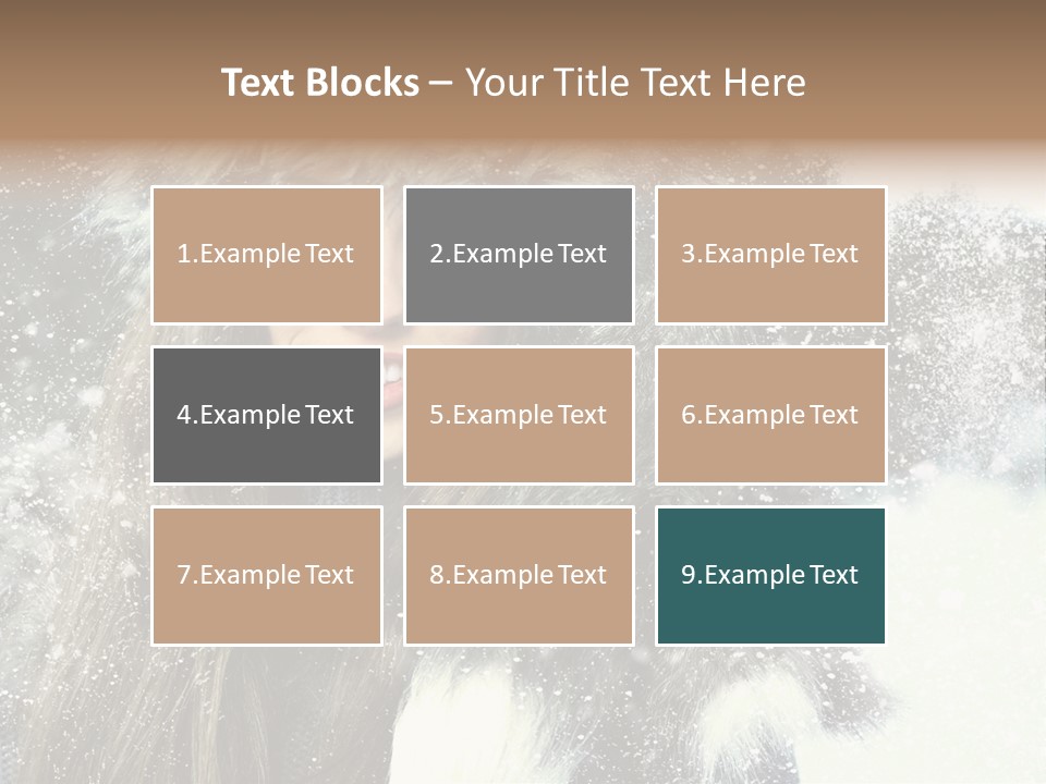 Frost Fashion Blue PowerPoint Template