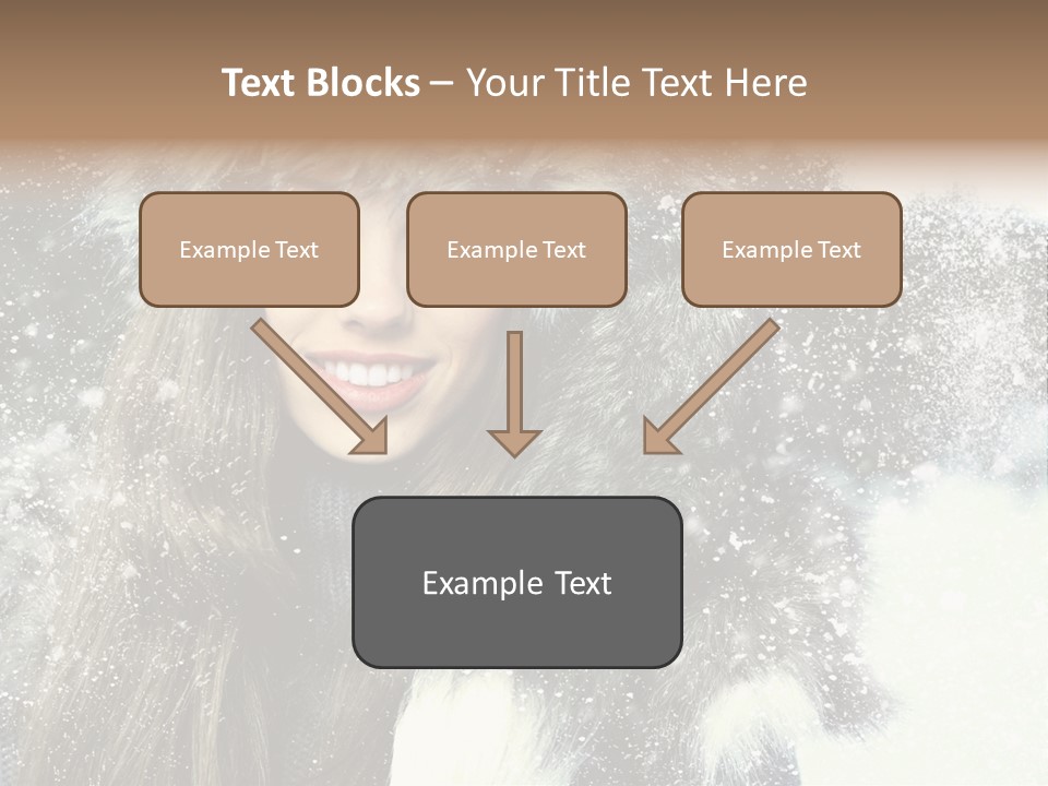Frost Fashion Blue PowerPoint Template