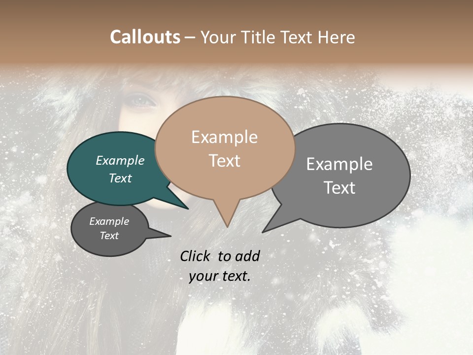 Frost Fashion Blue PowerPoint Template