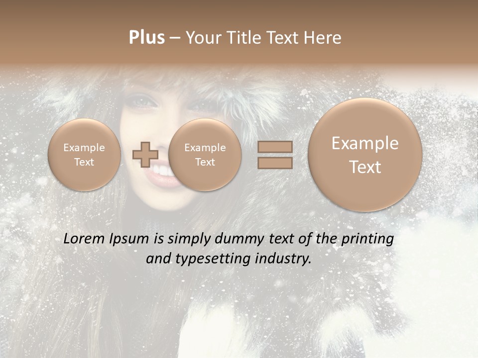 Frost Fashion Blue PowerPoint Template