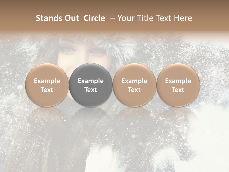 Frost Fashion Blue PowerPoint Template