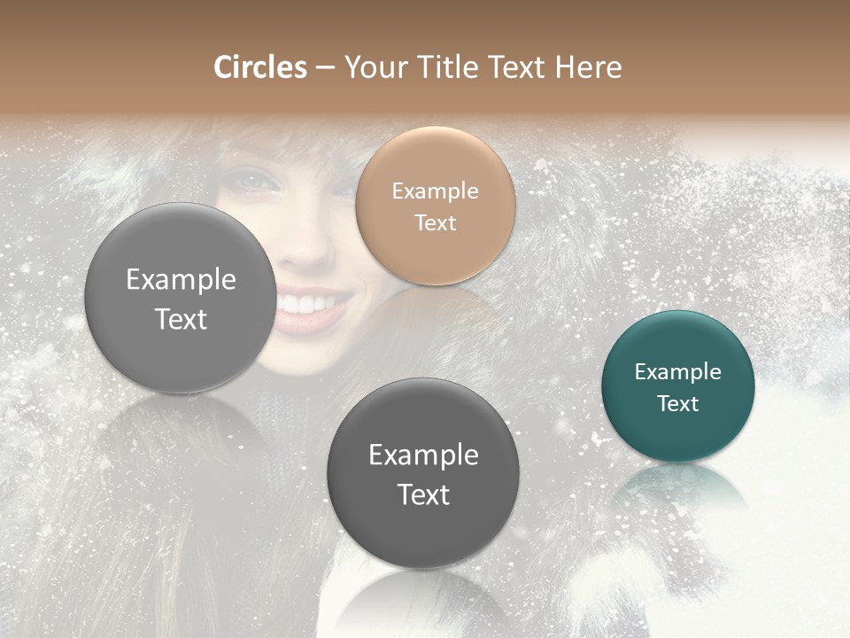 Frost Fashion Blue PowerPoint Template