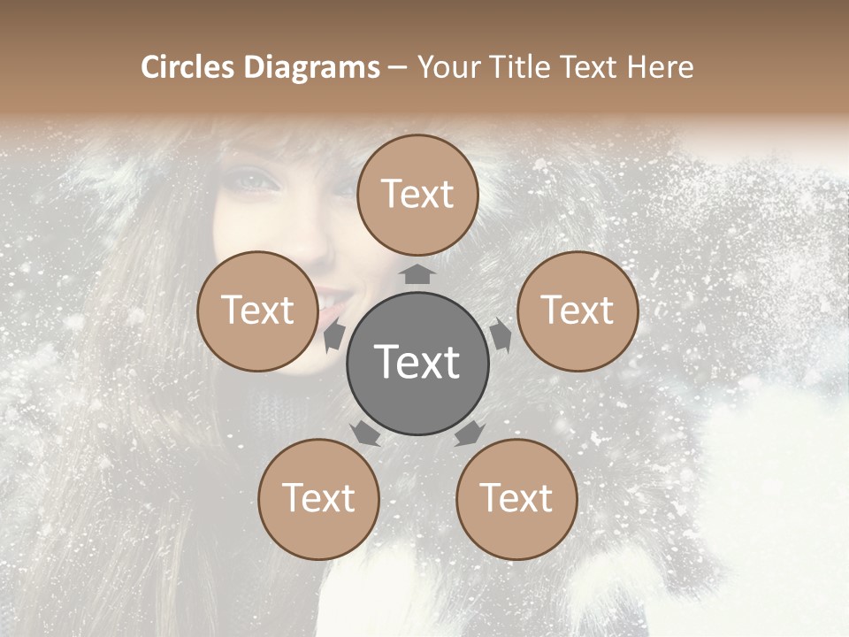 Frost Fashion Blue PowerPoint Template