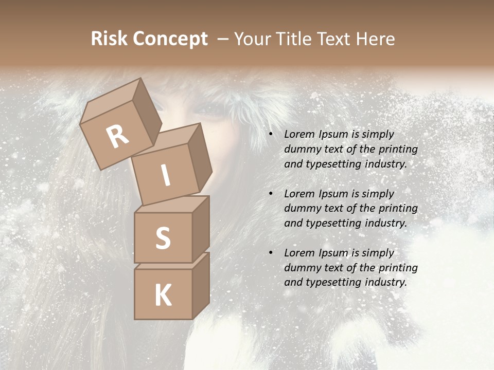 Frost Fashion Blue PowerPoint Template