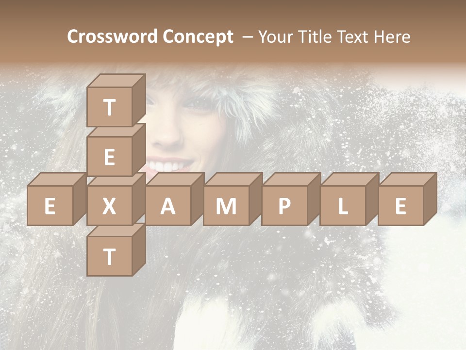 Frost Fashion Blue PowerPoint Template