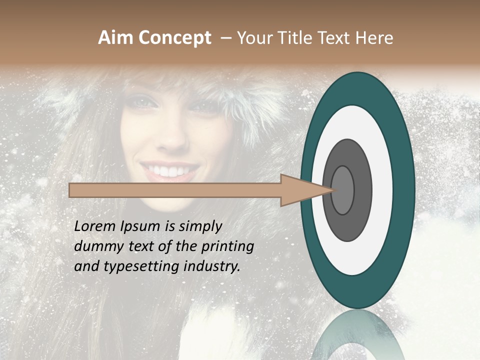 Frost Fashion Blue PowerPoint Template