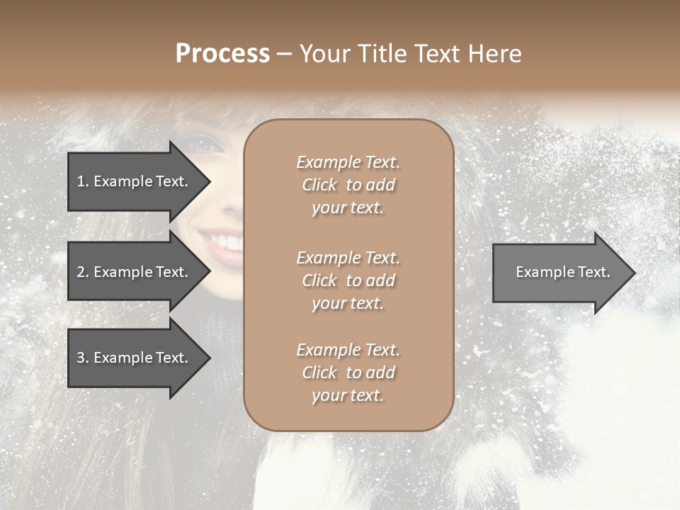 Frost Fashion Blue PowerPoint Template
