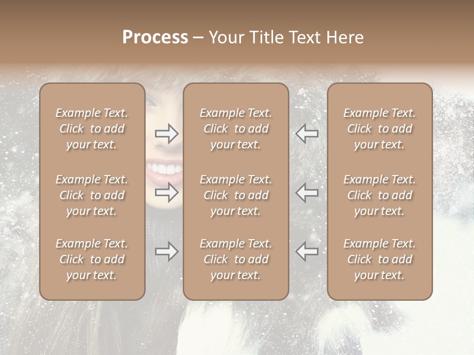 Frost Fashion Blue PowerPoint Template