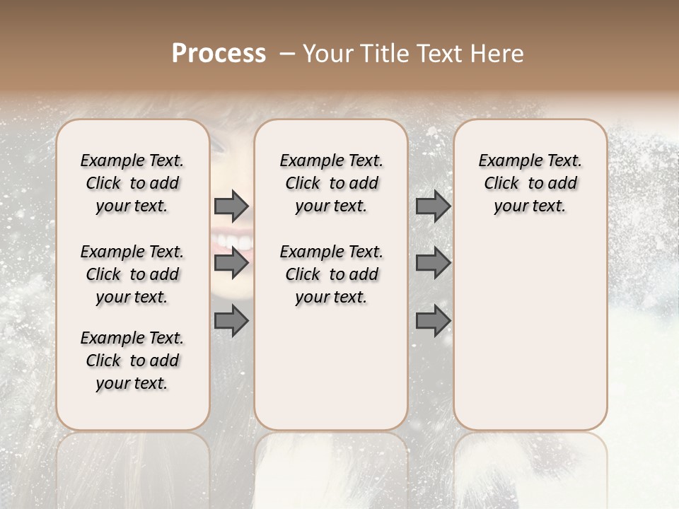 Frost Fashion Blue PowerPoint Template