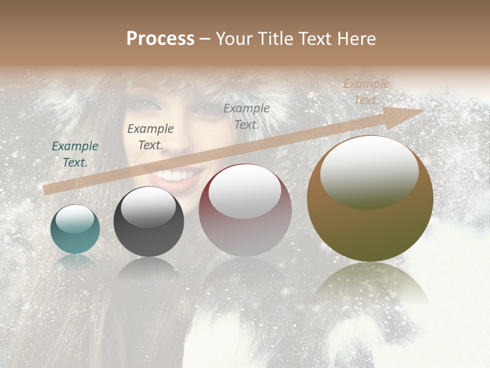 Frost Fashion Blue PowerPoint Template