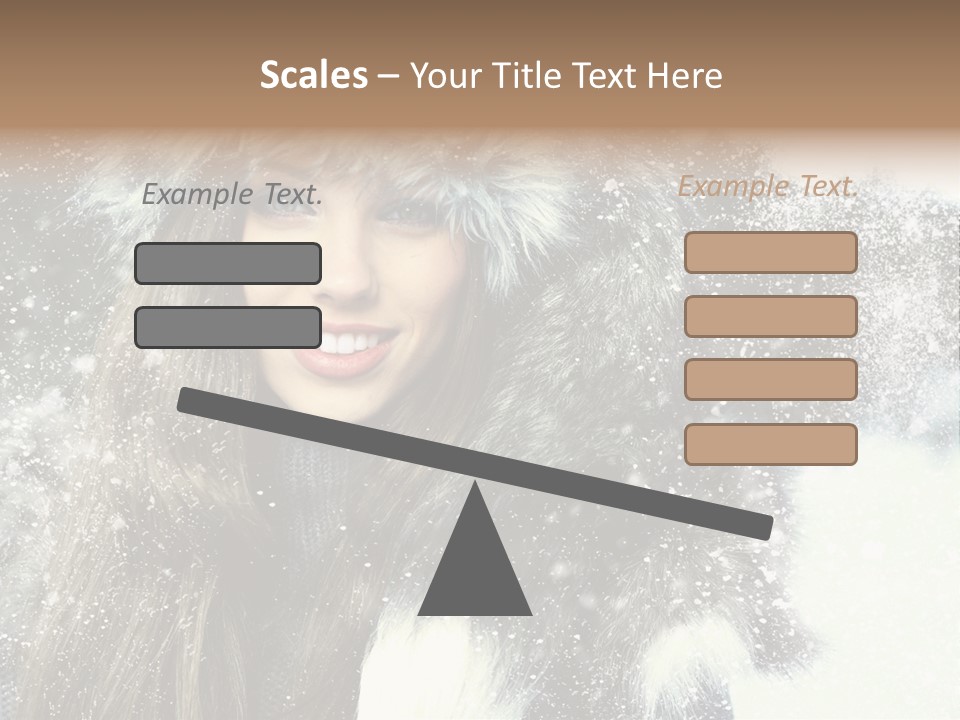 Frost Fashion Blue PowerPoint Template