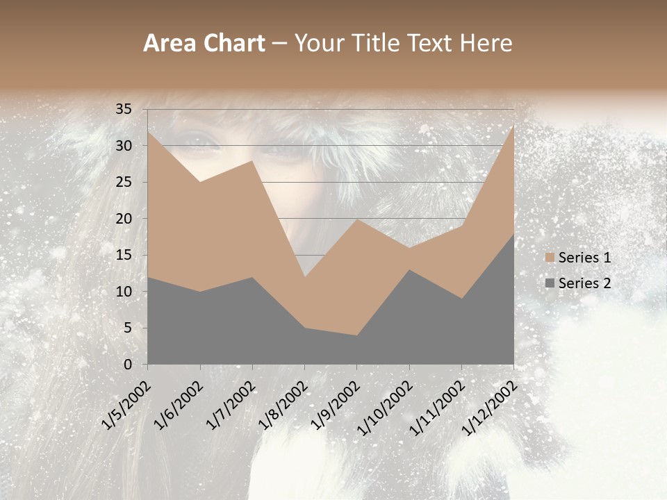 Frost Fashion Blue PowerPoint Template