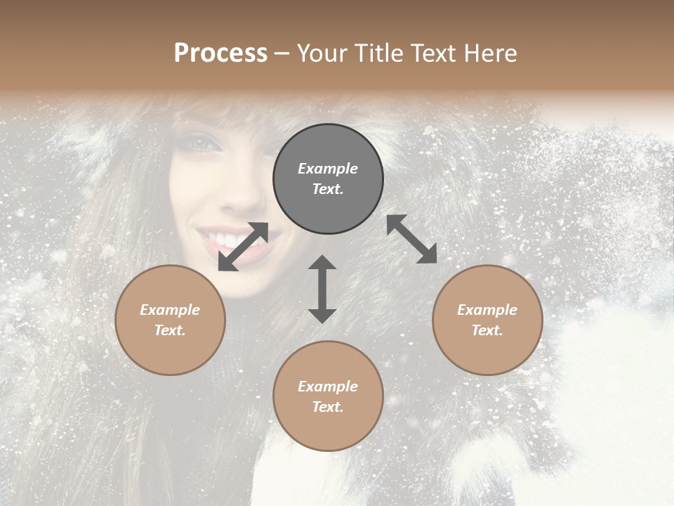 Frost Fashion Blue PowerPoint Template