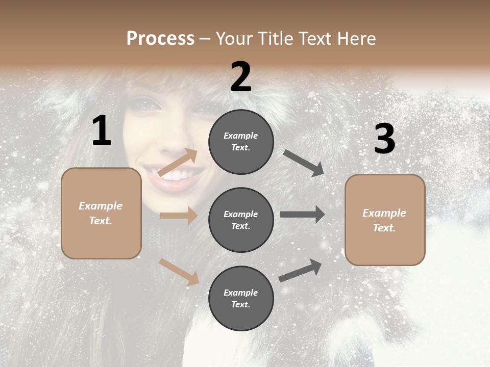 Frost Fashion Blue PowerPoint Template