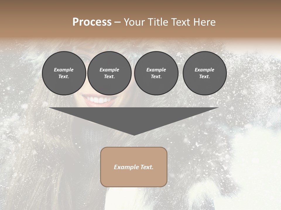 Frost Fashion Blue PowerPoint Template