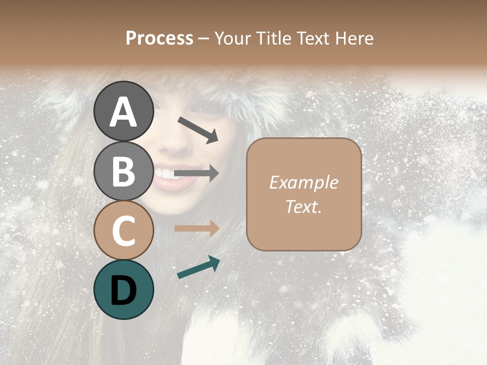 Frost Fashion Blue PowerPoint Template