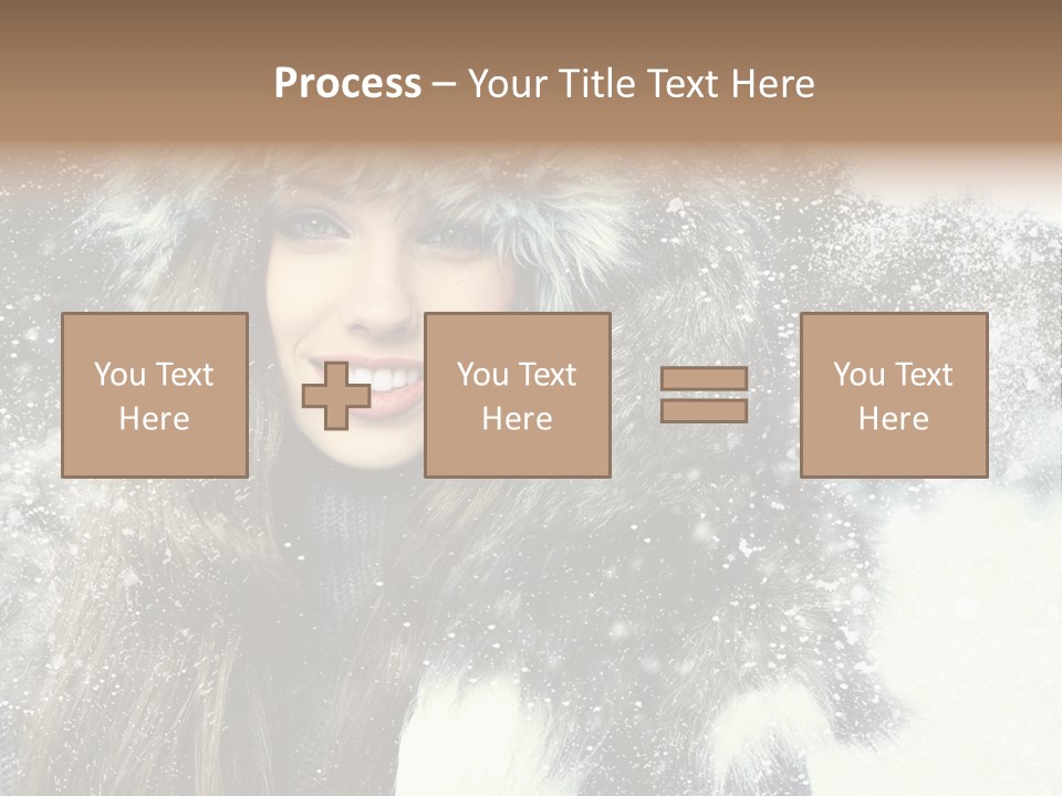 Frost Fashion Blue PowerPoint Template