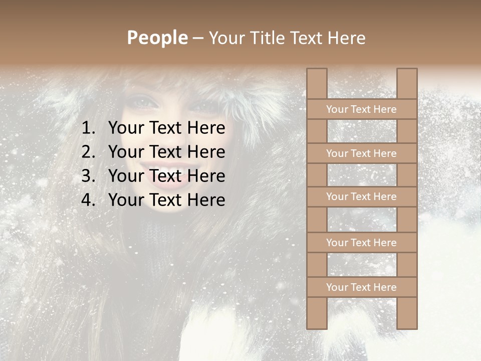 Frost Fashion Blue PowerPoint Template