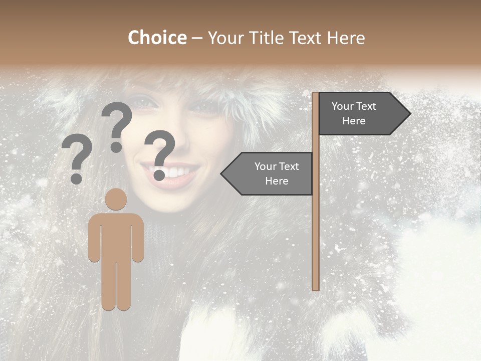 Frost Fashion Blue PowerPoint Template